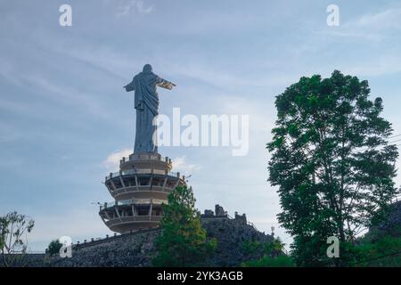 Die größte Statue von Jesus in Asien befindet sich in Buntu Burake in der Regentschaft von Tana Toraja - Süd-Sulawesi Stockfoto