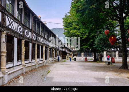 Aître de Saint-Maclou (Aitre) in Rouen im Departement seine-Maritime in der französischen Normandie Stockfoto