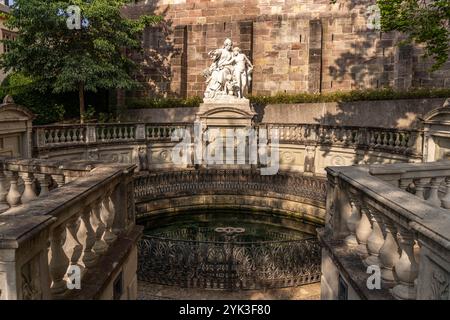 Die Donauquelle in Donaueschingen, Baden-Württemberg Stockfoto