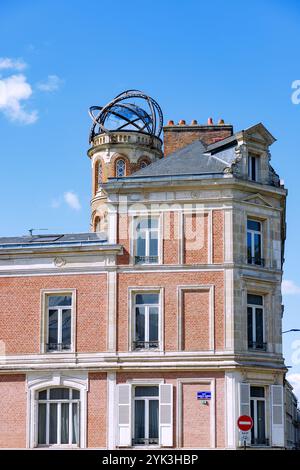 Maison Jules Verne (Maison à la Tour, Haus von Jules Verne) in Amiens im Departement Somme in der französischen Region Hauts-de-France Stockfoto