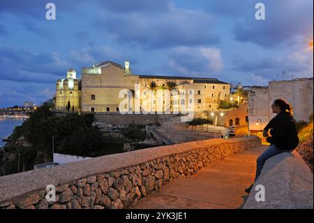 Ehemaliges Kloster von Sant Francesc, in dem sich das Museum von Menorca, Mahon, Menorca, Balearen, Spanien, Europa Stockfoto