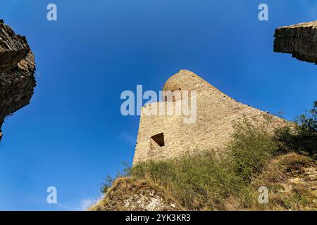 Auf der Löwenburg in Monreal, Landkreis Mayen-Koblenz, Rheinland-Pfalz, Deutschland Stockfoto