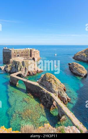 São João Baptista's Fort, Berlenga Grande Island, Portugal Stockfoto