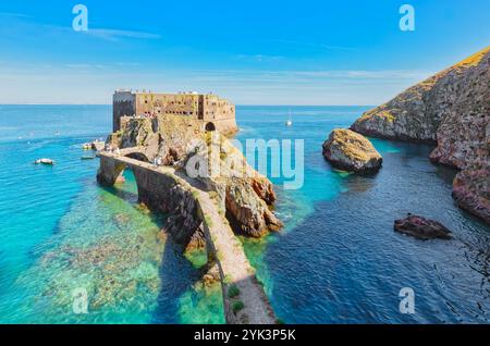 São João Baptista's Fort, Berlenga Grande Island, Portugal Stockfoto