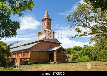Kirche von Ile Royale, Iles du Salut (Heilsinseln), Französisch-Guayana, Überseedepartement und Region von Frankreich, Atlantikküste Südamerikas Stockfoto
