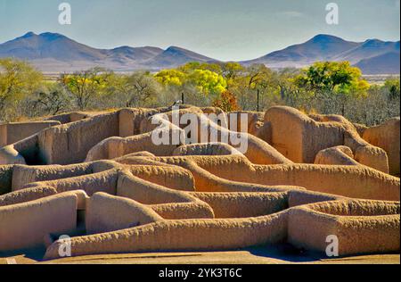 Casas Grandes, Ruinen von Paquime, Ausgrabungsstätte Mogollon, UNESCO-Weltkulturerbe, Bundesstaat Chihuahua, Mexiko Stockfoto