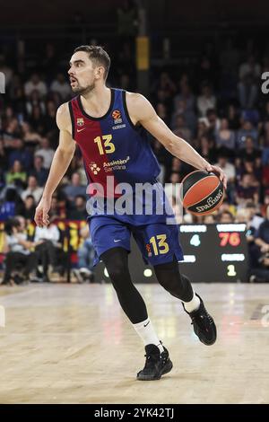 Tomas Satoransky vom FC Barcelona während des Basketballspiels der Turkish Airlines Euroleague zwischen dem FC Barcelona und Paris Basketball am 15. November 2024 im Palau Blaugrana in Barcelona, Spanien Stockfoto