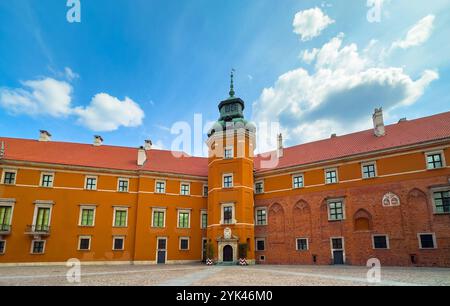 Der Hof des Königlichen Warschauer Schlosses, Polen Stockfoto