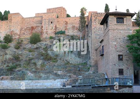 Alcazaba Zitadelle von Malaga, Andalusien, Spanien Stockfoto