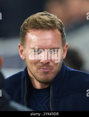 DFB-Trainer Julian Nagelsmann, Bundestrainer, Nationaltrainer, beim Spiel der UEFA Nations League 2024 DEUTSCHLAND - BOSNIEN HERZEGOWINA 7-0 in der Saison 2024/2025 am 16. November 2024 in Freiburg. Fotograf: ddp-Bilder/Sternbilder Stockfoto