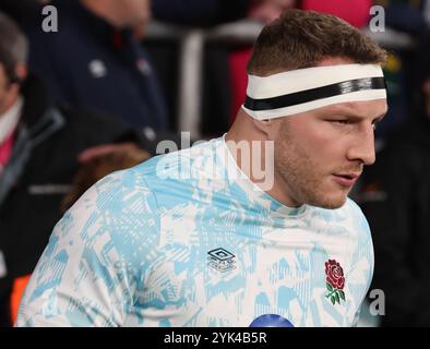 London, Großbritannien. November 2024. Englands Sam Underhill während des Autumn International Rugby zwischen England gegen das South Africaat Allianz Stadion, Twickenham, London am 16. November 2024 Credit: Action Foto Sport/Alamy Live News Stockfoto