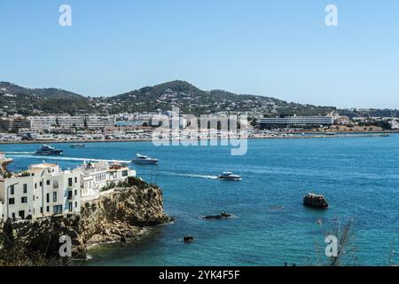 Boote auf Ibiza Stockfoto