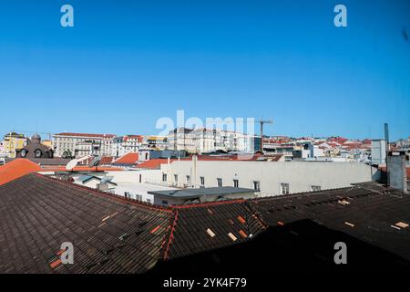 Rua Augusta Arch Stockfoto