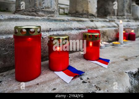 Brünn, Tschechische Republik. November 2024. 17. Studentenfest zum Jahrestag der Veranstaltungen 1989 in Brünn, Tschechische Republik, 17. November 2024. Quelle: Patrik Uhlir/CTK Photo/Alamy Live News Stockfoto