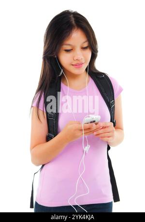 Texten / Hören von Musik Junge asiatische Teenager Texten und Hören von Musik Copyright: xZoonar.com/szefeix 1053981736st Stockfoto