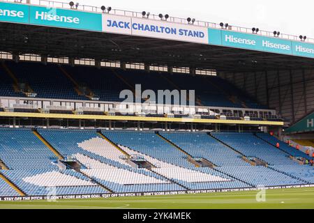 Leeds, Großbritannien. November 2024. Allgemeine Ansicht im Inneren des Stadions in der Elland Road vor dem Spiel Leeds United Women gegen York City Ladies FA Women's National League Division One North in Elland Road, Leeds, England, Großbritannien am 17. November 2024 Credit: Every Second Media/Alamy Live News Stockfoto