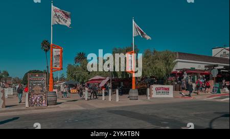 Der Eingang zum historischen Old Town San Diego State Park. Es ist das älteste Siedlungsgebiet in San Diego, Kalifornien, USA Stockfoto