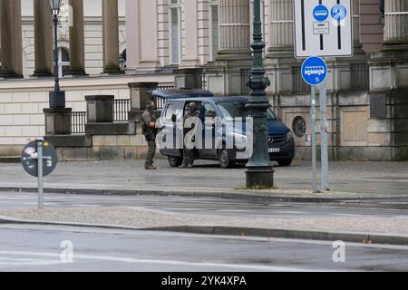 Volkstrauertag mit der Staatsspitze an der Neuen Wache Berlin Volkstrauertag an der Neuen Wache Berlin - Kranzniederlegung für die Opfer von Krieg und Gewaltherrschaft am 17. November 2024 Sicherheit, Polizei, Spezialkräfte Berlin Berlin GER *** Gedenktag mit dem Staatsoberhaupt beim Neuen Wache Berlin Gedenktag bei der Neuen Wache Berlin Wreath-Zeremonie für die Opfer von Krieg und Tyrannei am 17. November 2024 Sicherheit, Polizei, Spezialkräfte Berlin GER Stockfoto