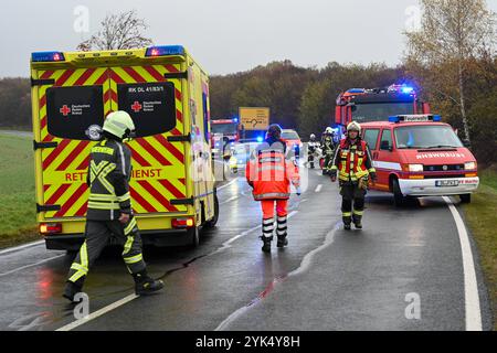 Geringswalde - Frontalunfall Autos stoßen auf B175 zusammen - zwei Verletzte 14.11.2024 gegen 13,15 Uhr B175, zwischen B176 und Geringswalde zu einem schweren Unfall kam es am Donnerstagmittag auf der B175 zwischen Hartha und Geringswalde. Nach ersten Angaben der Polizei kam es gegen 13,15 Uhr zwischen der B176 bei Hartha und Altgeringswalde zu einem Frontalzusammenstoß zwischen einem VW und einem Audi. Dabei war der Audi nach dem Zusammenprall in den Straßengraben geschleudert. Beide Autofahrer eine Frau, ein Mann wurden bei dem Zusammenstoß schwer verletzt und kamen in einem Krankenhaus. Ala Stockfoto