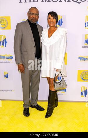 Los Angeles, USA. November 2024. Judy Bailiff Petri Hawkins-Byrd, Emmy-Preisträgerin Makita Bond, nahm an der Monique Woolley Foundation 4th Annual Fundraising Gala in XO Banquet Hall, Los Angeles, CA, 16. November 2024 Teil Stockfoto