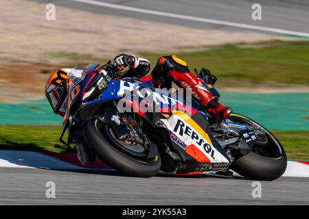 Circuit de Barcelona, Barcelona, Katalonien, Spanien. November 2024. 2024 MotoGP Motul Solidarity Grand Prix von Barcelona, Renntag; Luca Marini von der Repsol Honda während des MotoGP Rennens Credit: Action Plus Sports/Alamy Live News Stockfoto