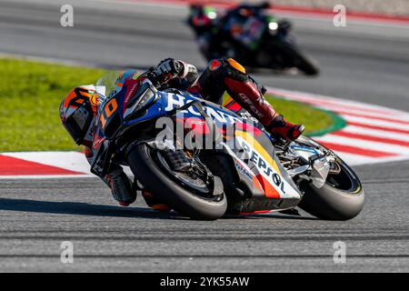 Circuit de Barcelona, Barcelona, Katalonien, Spanien. November 2024. 2024 MotoGP Motul Solidarity Grand Prix von Barcelona, Renntag; Luca Marini von der Repsol Honda während des MotoGP Rennens Credit: Action Plus Sports/Alamy Live News Stockfoto