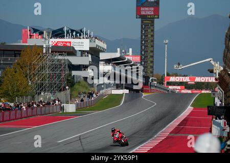 Barcelona, Spanien. November 2024. 15. November 2024, Circuit de Barcelona-Catalunya, Barcelona, MotoGP Motul Solidarity Grand Prix von Barcelona, im Bild Stefan Bradl aus Deutschland, HRC Test Team Credit: dpa/Alamy Live News Stockfoto