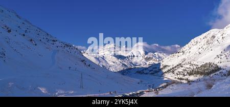 Skigebiet Candanchu, Pirineos Mountains, Huesca, Spanien, Europa Stockfoto