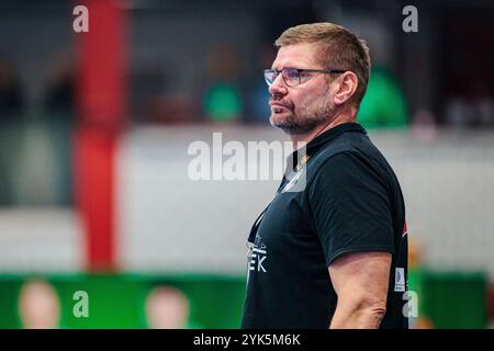 Lübecke, Deutschland. November 2024. Aaron Ziercke (GWD Minden, Trainer) GER, GWD Minden vs. TV Grosswallstadt, Handball, 2. Bundesliga, 11. Spieltag, Spielzeit 2024/2025, 17.11.2024 Foto: Eibner-Pressefoto/Jan Rollinger Credit: dpa/Alamy Live News Stockfoto