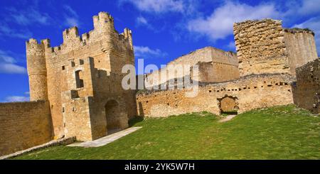 Schloss Berlanga de Duero, 12.-15. Jahrhundert, Berlanga de Duero, Soria, Castilla y Leon, Spanien, Europa Stockfoto