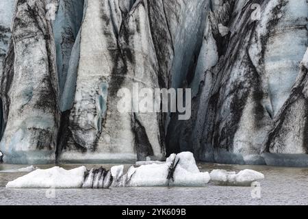 Solheimsjokull Gletscherlagune, Island, Europa Stockfoto