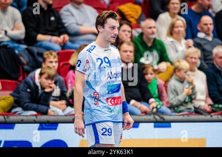 Lübecke, Deutschland. November 2024. Maximilian Horner (TV Grosswallstadt, #29) GER, GWD Minden vs. TV Grosswallstadt, Handball, 2. Bundesliga, 11. Spieltag, Spielzeit 2024/2025, 17.11.2024 Foto: Eibner-Pressefoto/Jan Rollinger Credit: dpa/Alamy Live News Stockfoto