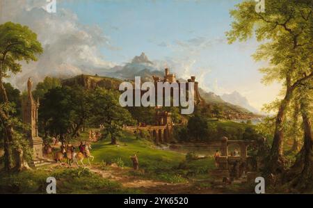 Titel: The Departure Künstler: Thomas Cole Jahr: 1837 Medium: Öl auf Leinwand Abmessungen: 100,3 x 161,6 cm Ort: National Gallery of Art Stockfoto