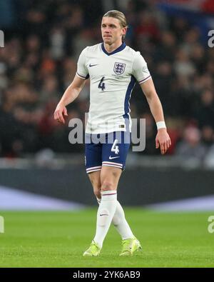 Conor Gallagher aus England während der UEFA Nations League, Liga B - Gruppenspiel England gegen Republik Irland im Wembley Stadium, London, Vereinigtes Königreich, 17. November 2024 (Foto: Gareth Evans/News Images) Stockfoto