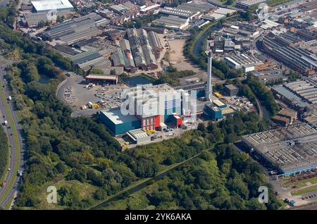 Luftaufnahme des Veolia Household Recycling Centre, Tyseley & Energy Recovery Facility, Birmingham 2004 Stockfoto