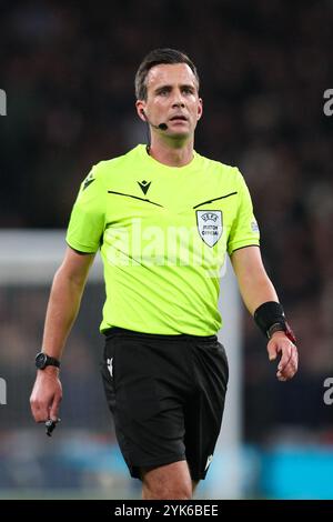 LONDON, Großbritannien - 17. November 2024: Schiedsrichter Erik Lambrechts während des Spiels der UEFA Nations League zwischen England und der Republik Irland im Wembley Stadium (Credit: Craig Mercer/Alamy Live News) Stockfoto