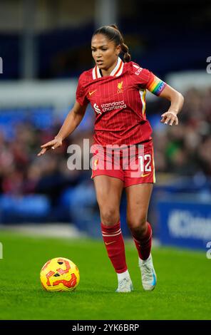 Liverpool's Taylor Hinds während des Spiels der Barclays Women's Super League im Goodison Park, Liverpool. Bilddatum: Sonntag, 17. November 2024. Stockfoto