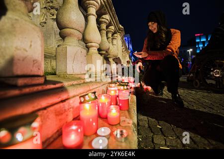 Brünn, Tschechische Republik. November 2024. 17. Studentenfest zum Jahrestag der Veranstaltungen 1989 in Brünn, Tschechische Republik, 17. November 2024. Quelle: Patrik Uhlir/CTK Photo/Alamy Live News Stockfoto