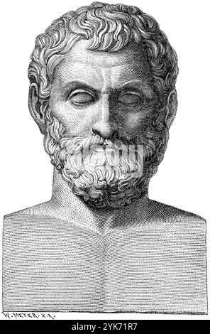 Thales von Milet (626/623–548/545 v. Chr.) altgriechischer Philosoph Stockfoto