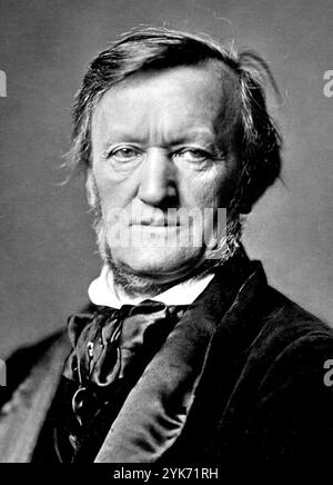 Richard Wagner, Wilhelm Richard Wagner (1813–1883) deutscher Komponist Stockfoto