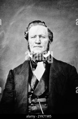 Brigham Young (1801–1877) amerikanischer Religionsführer und Politiker. Zweiter Präsident der Kirche Jesu Christi der Heiligen der Letzten Tage Stockfoto