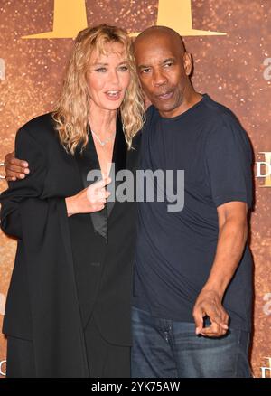 Connie Nielsen und Denzel Washington nehmen am 10. November 2024 an der Premiere von Gladiator II im Pathe Palace Teil Stockfoto