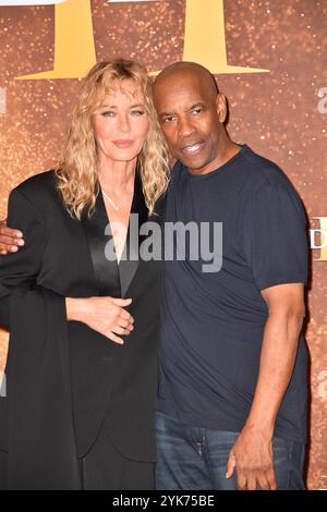 Connie Nielsen und Denzel Washington nehmen am 10. November 2024 an der Premiere von Gladiator II im Pathe Palace Teil Stockfoto