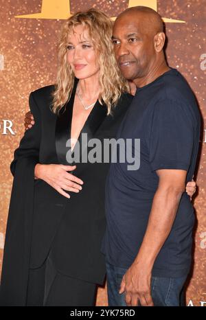 Connie Nielsen und Denzel Washington nehmen am 10. November 2024 an der Premiere von Gladiator II im Pathe Palace Teil Stockfoto