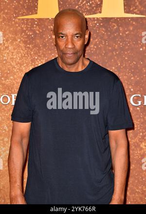 Connie Nielsen und Denzel Washington nehmen am 10. November 2024 an der Premiere von Gladiator II im Pathe Palace Teil Stockfoto