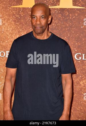 Connie Nielsen und Denzel Washington nehmen am 10. November 2024 an der Premiere von Gladiator II im Pathe Palace Teil Stockfoto