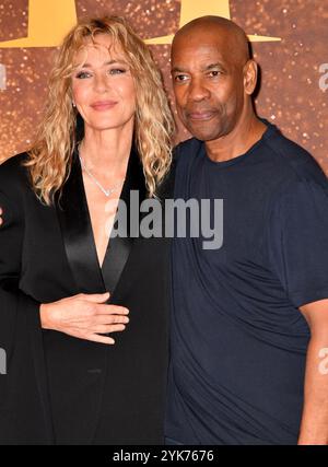 Connie Nielsen und Denzel Washington nehmen am 10. November 2024 an der Premiere von Gladiator II im Pathe Palace Teil Stockfoto