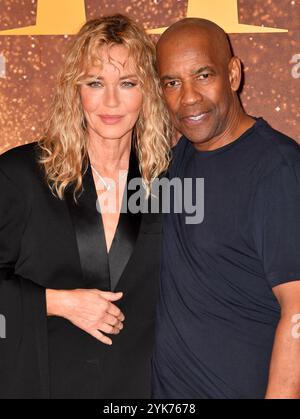 Connie Nielsen und Denzel Washington nehmen am 10. November 2024 an der Premiere von Gladiator II im Pathe Palace Teil Stockfoto