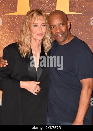 Connie Nielsen und Denzel Washington nehmen am 10. November 2024 an der Premiere von Gladiator II im Pathe Palace Teil Stockfoto