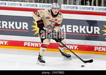 Eishockey DEL 24/25 - 17. Spieltag: Düsseldorfer EG vs Nürnberg Ice Tigers am 17.11.2024 im PSD Bank Dome in Düsseldorf Nürnbergs Eugen Alanov (Nr.29) Foto: Osnapix Stockfoto